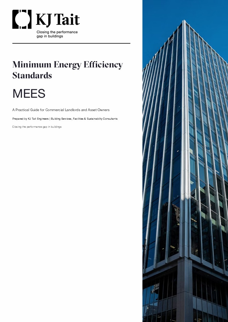 MEES guide for commercial property explaining EPC ratings from E to B and compliance requirements for landlords