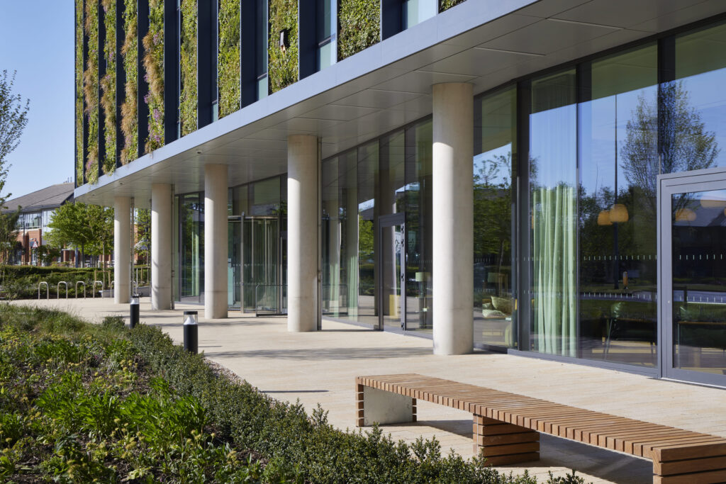 Trinity House, an Awards Winner and Scottish Property Awards nominee, with a living wall.