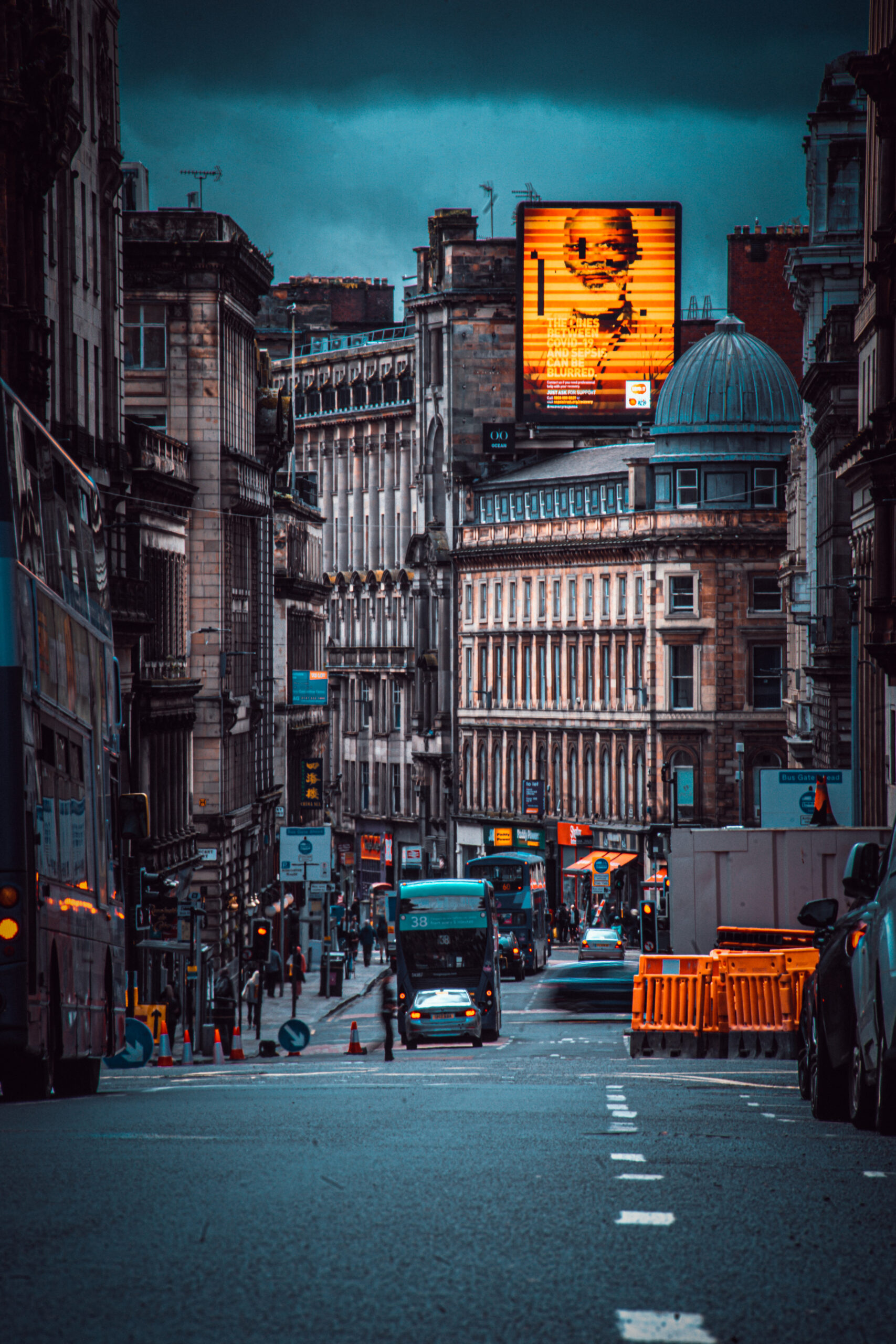 Commercial buildings in Glasgow city centre